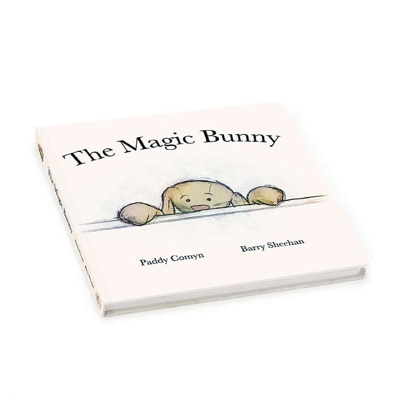The Magic Bunny Book - Jellycat A story of friendship between bunny and boy. A gorgeous book for keen little readers, The Magic Bunny is a wonderful tale of a very special rabbit pal. The Magic Bunny is a loving friend who looks out for his human when Mummy is asleep. With sturdy covers and charming illustrations, it’s a spellbinding story to be told and retold. (English written language) SAFETY & CARE Hardback book. Made from 100% paper board. Wipe clean only. The Magic Bunny Book - Jellycat A story of fri