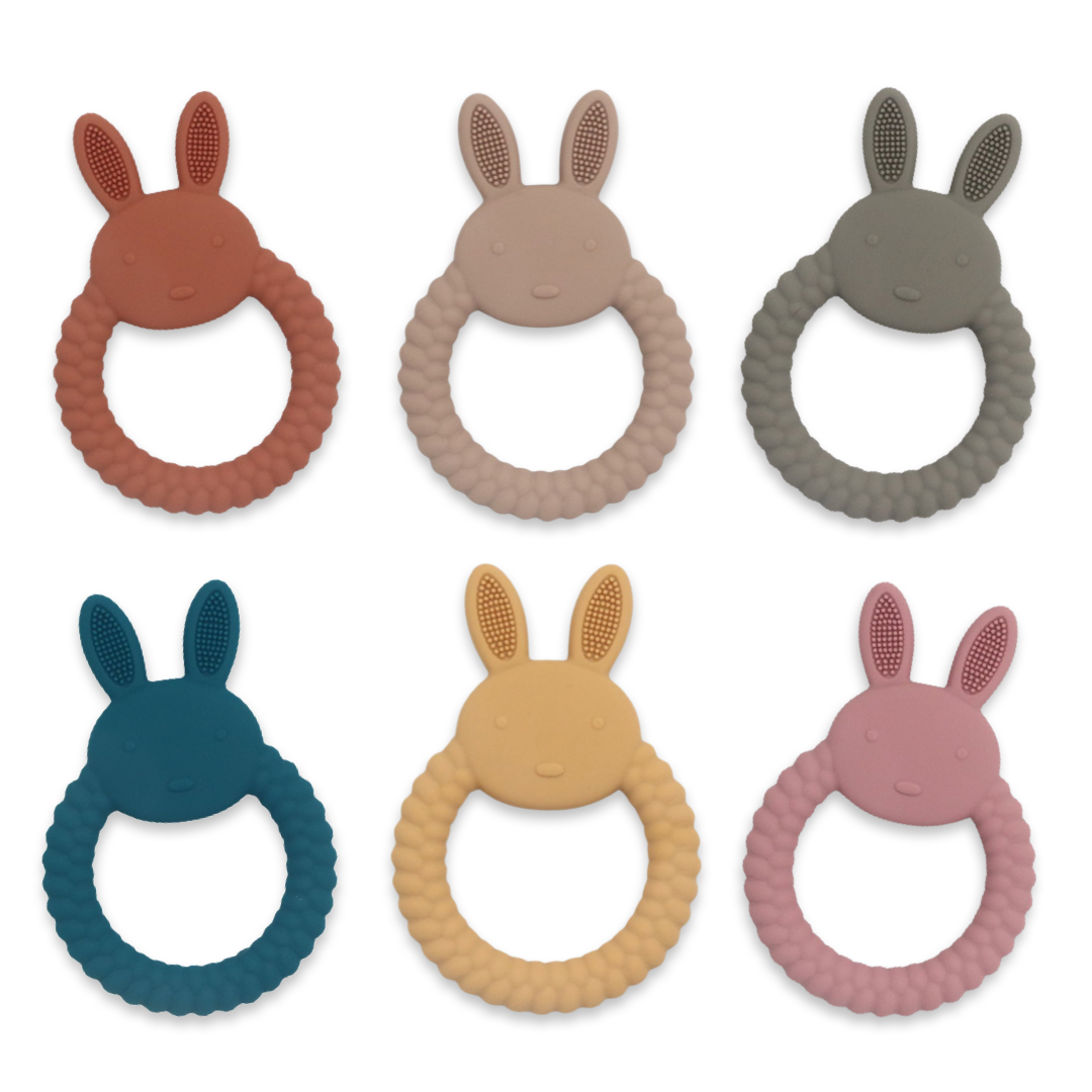 Bubbadue Bunny Teether - Various Colours - Bubbadue