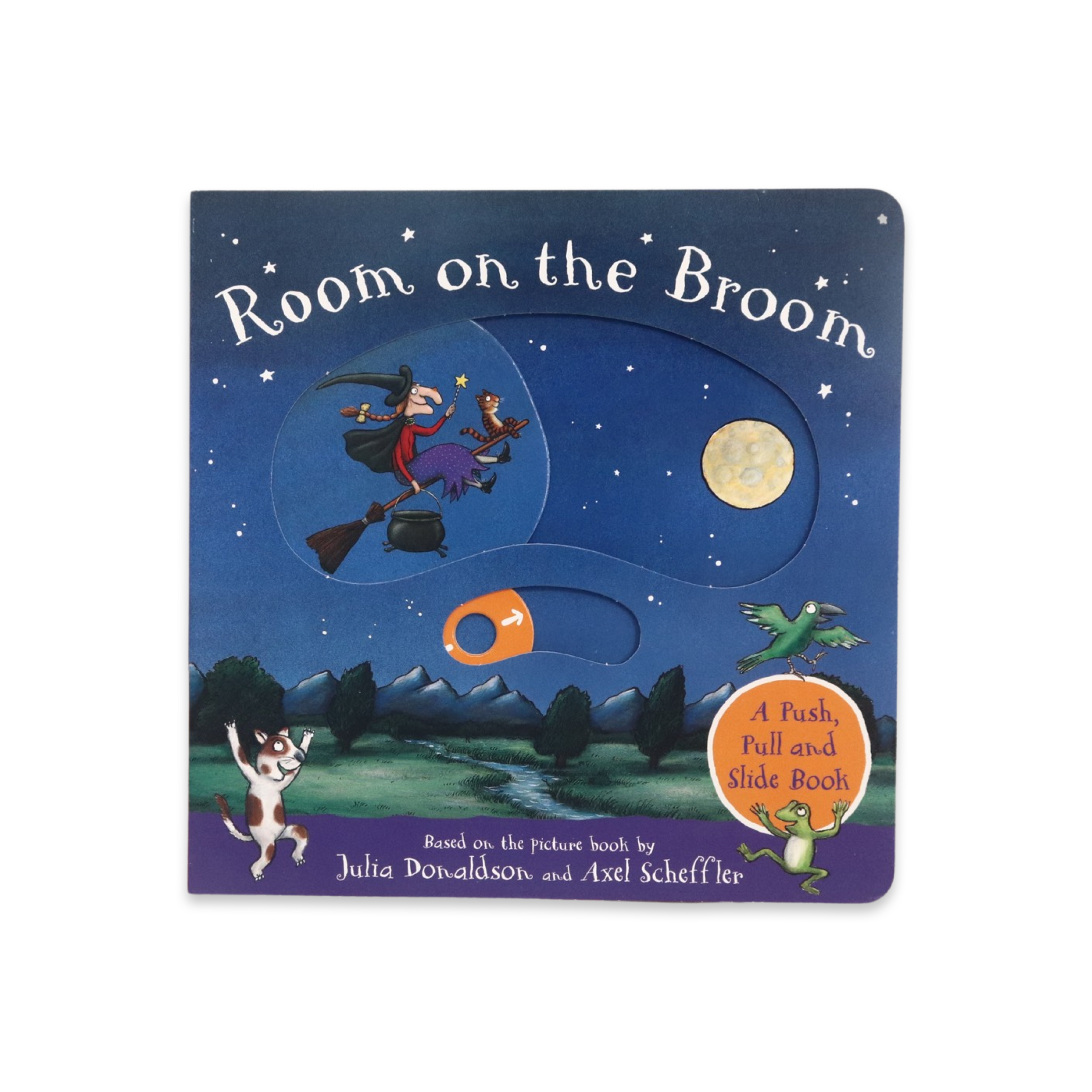 Room on the Broom: A Push, Pull and Slide Board Book - Bubbadue