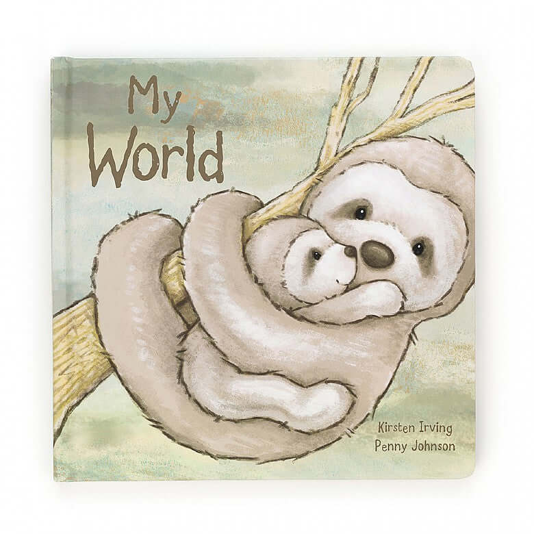 My World Book - Jellycat Cosy Cuddles and Massive Snuggles My World is the tale of a very dreamy sloth, who can't seem to stop yawning! A colourful hardback with beautiful pictures, this gentle story is a gift for any sleepyhead! Climb into bed and read it before a snooze. My World Book - Jellycat Cosy Cuddles and Massive Snuggles My World is the tale of a very dreamy sloth, who can't seem to stop yawning! A colourful hardback with beautiful pictures, this gentle story is a gift for any sleepyhead! Climb in